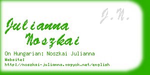 julianna noszkai business card